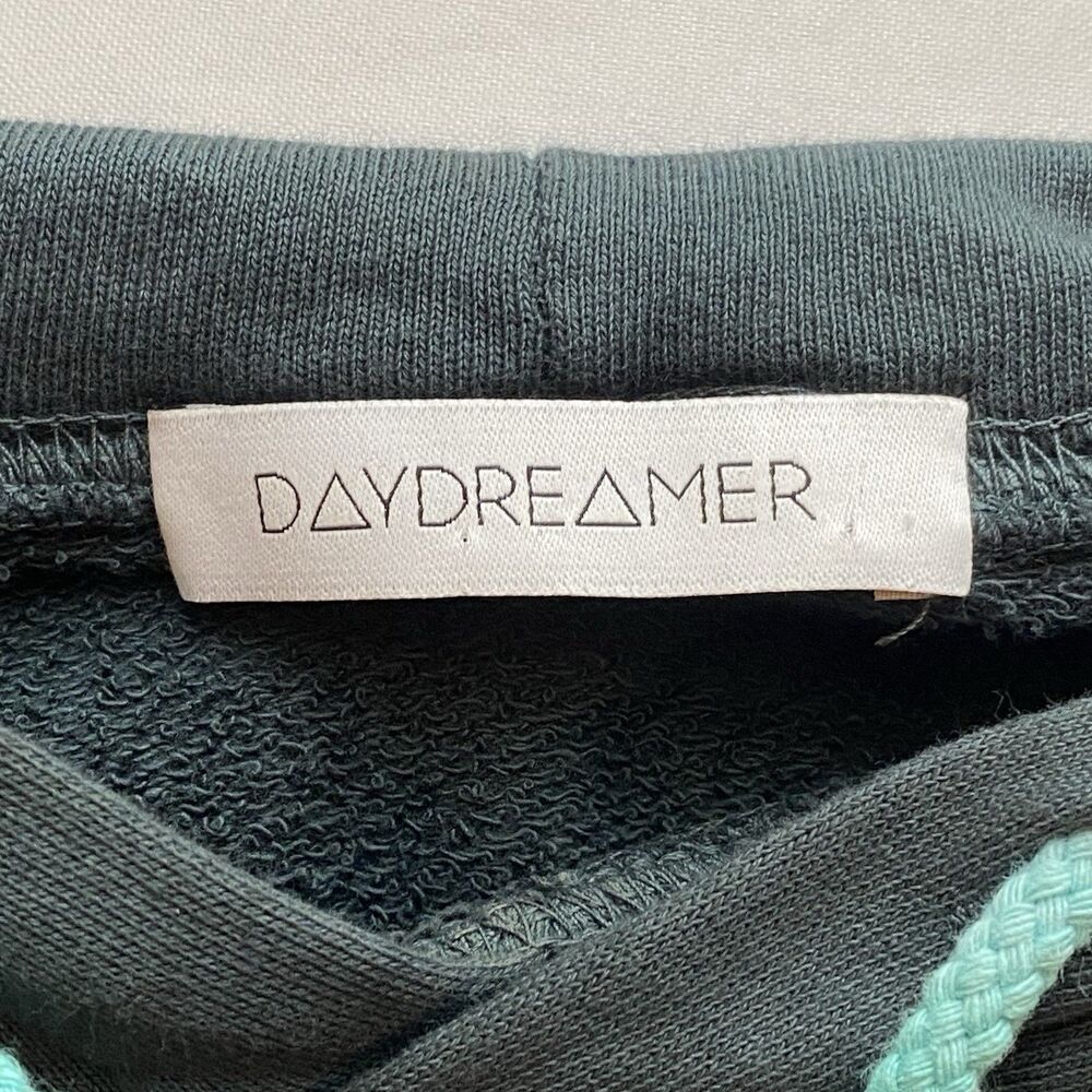 Daydreamer Vintage Black LA Shrunked Eye Cropped Hoodie Size Small - Picture 12 of 15
